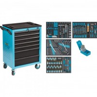 Hazet工廠車間設(shè)備工具推車178N-7 178NK-3單獨(dú)鎖定防止意外打開