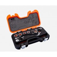 Bahco 1320SRM/鍍鉻處理輪環(huán)形S4RM S型棘輪扳手適配器套裝