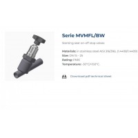 BUROCCO 系列MVMFL/BW拋物線形斜座開(kāi)關(guān)截止Y型手動(dòng)閥門