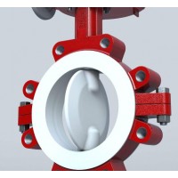 bray 22/23系列帶襯蝶閥PTFE 聚四氟乙烯內(nèi)襯不銹鋼