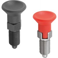 KIPP K0338_C K0338_D公制防止回彈應用分度柱塞黑色氧化處理