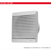 Helios  隱藏式壁掛風扇HV 200/4 R型，用于大中型房間的通風