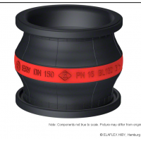 ELAFLEX 白色帶環(huán)橡膠膨脹節(jié) ERV - W 食品